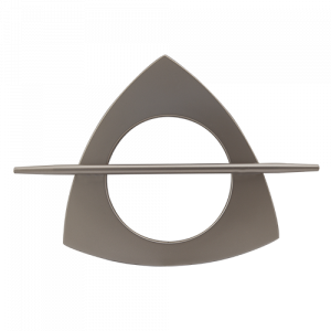 Klamra dek. TRIO duża platyna 