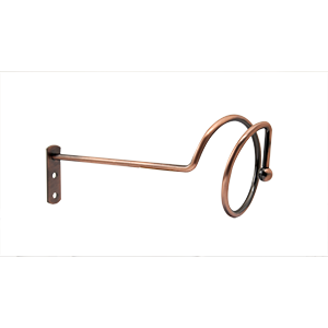 Spirale do firan duże miedź 