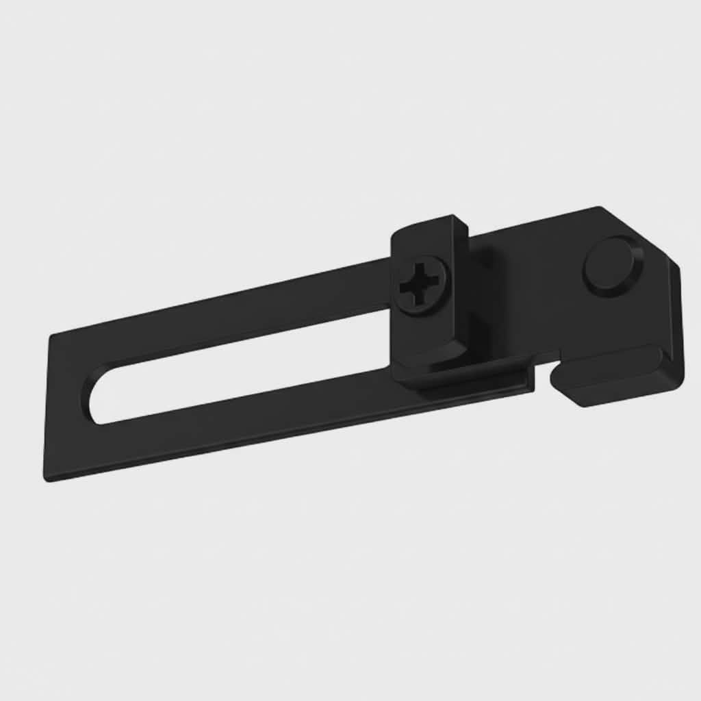 SQUARE uchwyt sufitowy pojedynczy czarny