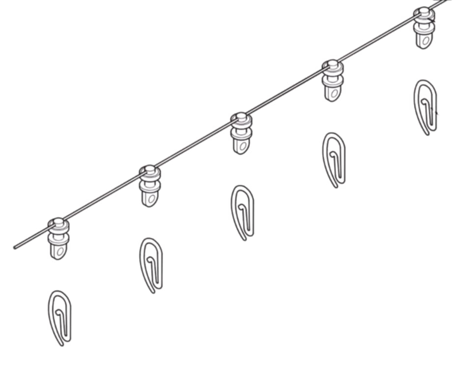 WAVE zestaw wysoki /6/ czarny 140cm