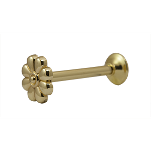 Uchwyt mosiądz gałka KWIAT blister 