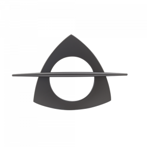 Klamra dek. TRIO duża grafit 