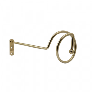 Spirale do firan duże mosiądz 