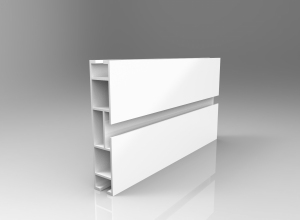 TOP LINE profil 120mm biały błysk 160cm 