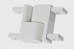 SQUARE łącznik kątowy biały błysk- blister