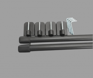 Karnisz zazdrostka 60 cm - grafit