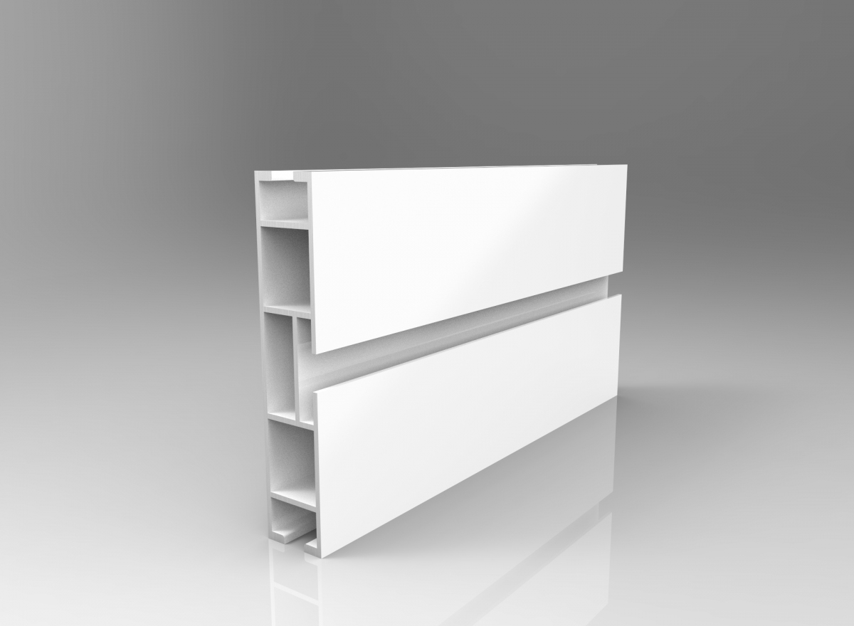 TOP LINE profil 120mm biały błysk 240cm