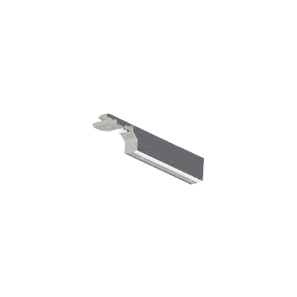 IMPRESS LINE square trzpień wspornika 9 cm srebrny