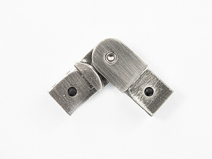 Gral łącznik kątowy KWADRO /20/ efekt stali