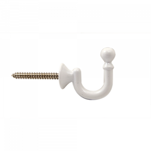 Uchwyt biały hak mini 30 mm 