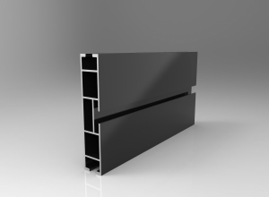 TOP LINE profil 120mm czarny błysk 200cm